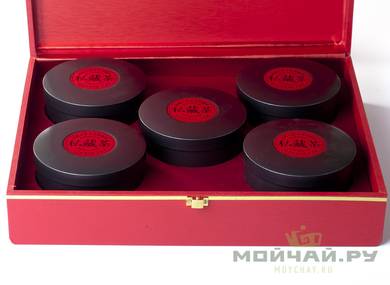 Подарочная упаковка в кейсе с замком # 17633 кейс красного цвета с замочком пять банок для хранения чая