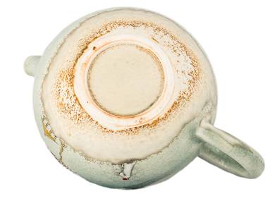 Чайник # 33841 дровяной обжиг ручная роспись керамика Дэхуа 190 мл